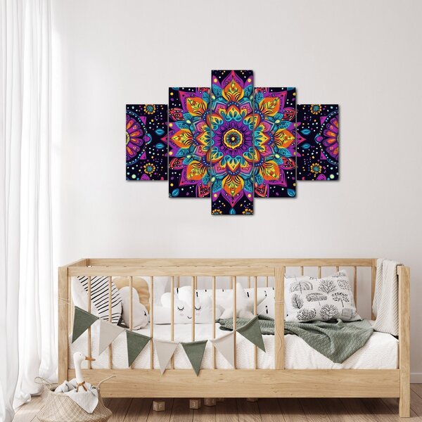 Obraz - Kaleidoskopická mandala (150x105 cm)