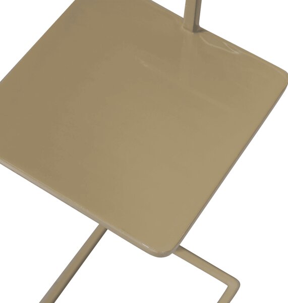 MUZZA Odkládací stolík Steot ⌀22 cm béžový