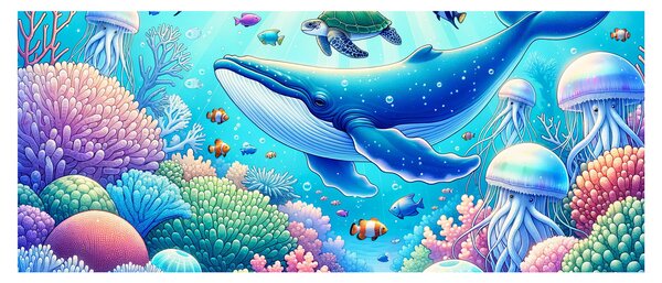 Obraz – Podvodný svet (120x50 cm)