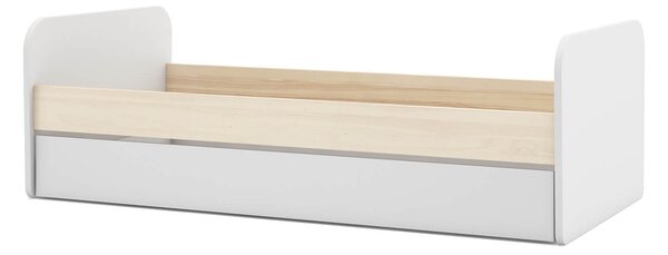 MUZZA Detská posteľ nabet s úložným priestorom 90 x 190 cm biela