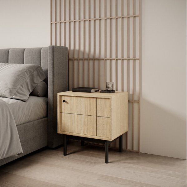 Nočný stolík JAPANDI Artea oak 012364