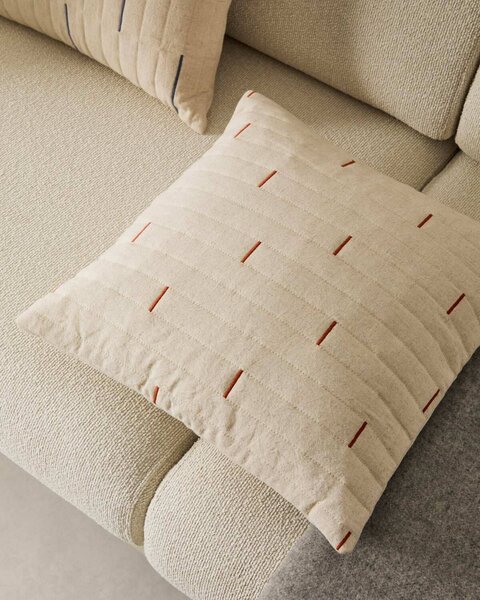 MUZZA Obliečka na vankúš Nailb 45 x 45 cm bielo-červená