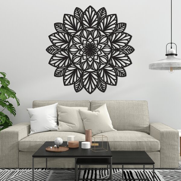 Mandala Kvet života z dreva - Symbol harmóniu pre váš domov | SENTOP HDF0255
