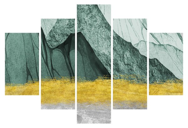 Obraz - Smaragdové hory N⁰2 (150x105 cm)