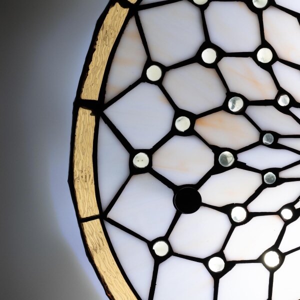 Brilagi - Tiffany vitrážové stropné svietidlo IVORY 3xE27/60W/230V priemer 40 cm