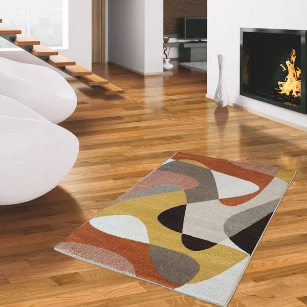 Spoltex , Kusový koberec Achat 618 Rust cream, 80x150, viacfarebná, obývacia izba