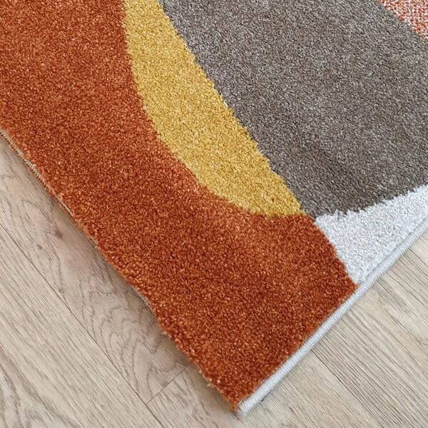 Spoltex , Kusový koberec Achat 618 Rust cream, 80x150, viacfarebná, obývacia izba