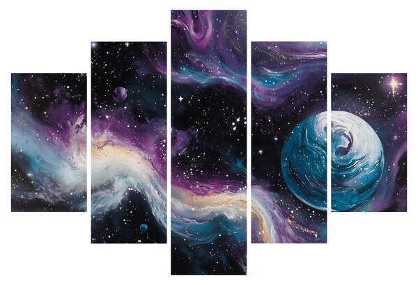 Obraz - Maľovaný vesmír (150x105 cm)