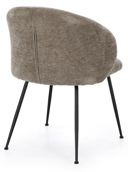 MUZZA Jedálenská stolička Seine taupe