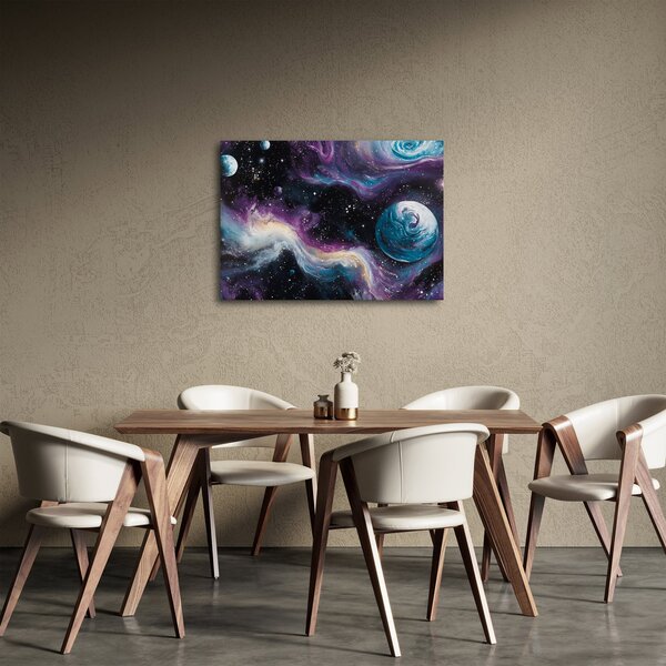 Obraz - Maľovaný vesmír (70x50 cm)