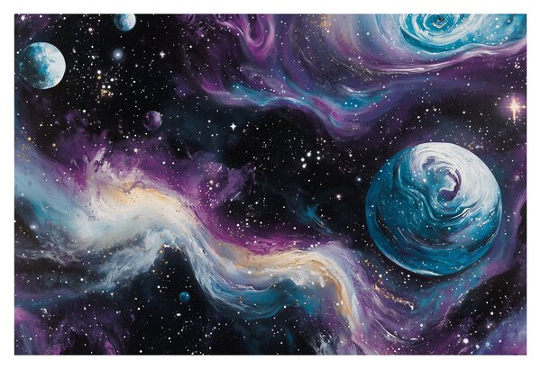 Obraz - Maľovaný vesmír (90x60 cm)