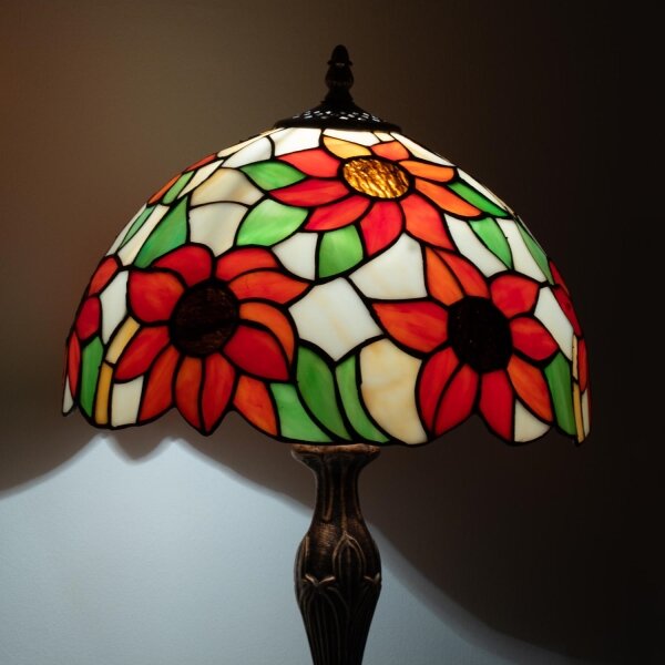 Brilagi - Tiffany vitrážová stolná lampa SUNFLOWER 1xE27/60W/230V