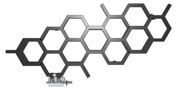 Terma Hex 502x1126 vodný radiátor RAL9005 Pololesk YL