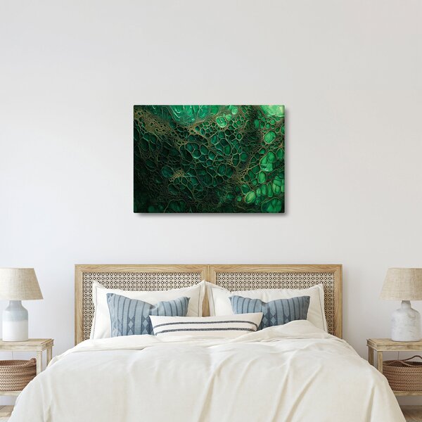 Obraz - Zelený mikroskopický záber (70x50 cm)