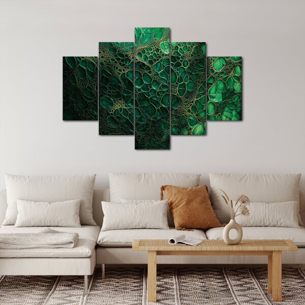 Obraz - Zelený mikroskopický záber (150x105 cm)