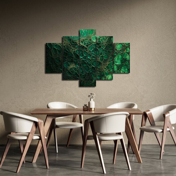 Obraz - Zelený mikroskopický záber (150x105 cm)