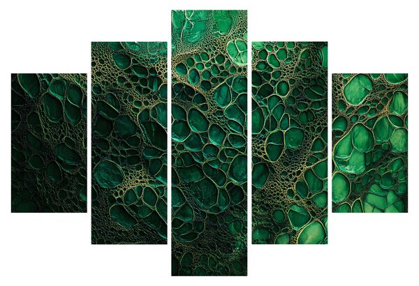 Obraz - Zelený mikroskopický záber (150x105 cm)