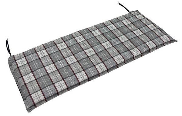 Doppler CASA 4402 - sedák na 2-miestnu lavicu 120 x 45 x 4 cm - bordó (vínový) + béžový