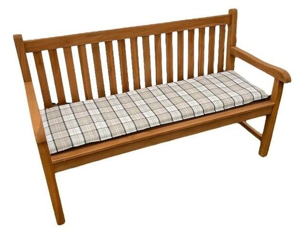 Doppler CASA 4401 - sedák na 2-miestnu lavicu 120 x 45 x 4 cm - modrý + béžový + antracit