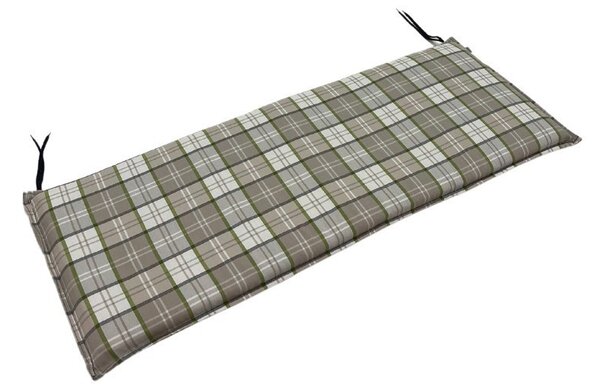 Doppler CASA 4403 - sedák na 2-miestnu lavicu 120 x 45 x 4 cm - zelený + béžový