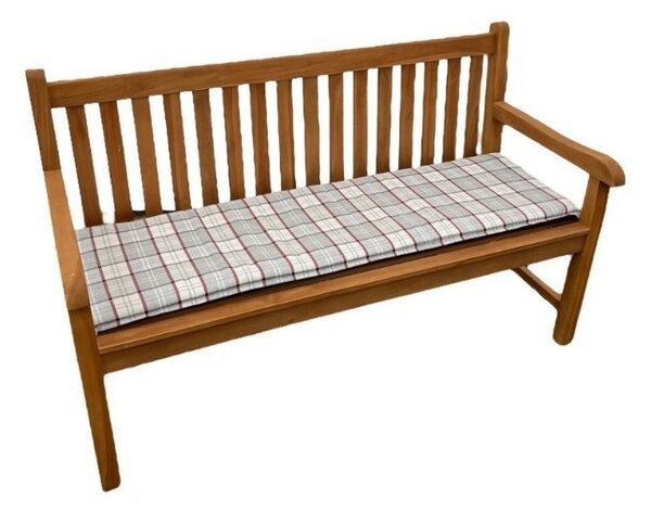 Doppler CASA 4402 - sedák na 2-miestnu lavicu 120 x 45 x 4 cm - bordó (vínový) + béžový