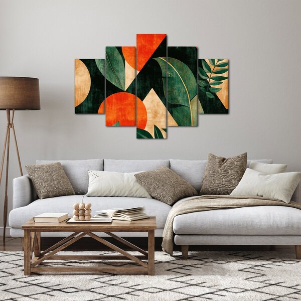 Obraz - Geometrické prírodné motívy II. (150x105 cm)