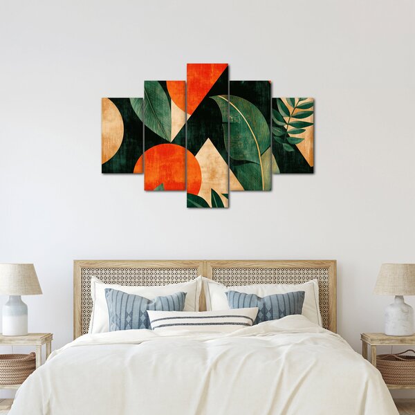 Obraz - Geometrické prírodné motívy II. (150x105 cm)