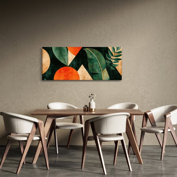 Obraz - Geometrické prírodné motívy II. (120x50 cm)