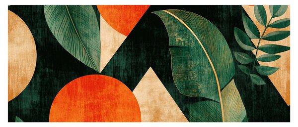 Obraz - Geometrické prírodné motívy II. (120x50 cm)