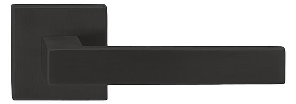Dverové kovanie TWIN CUBOID HR C 1682FL (CM) - plochá rozeta, kľučka-kľučka, Otvor pre obyčajný kľúč BB, Twin CM (čierny mat)