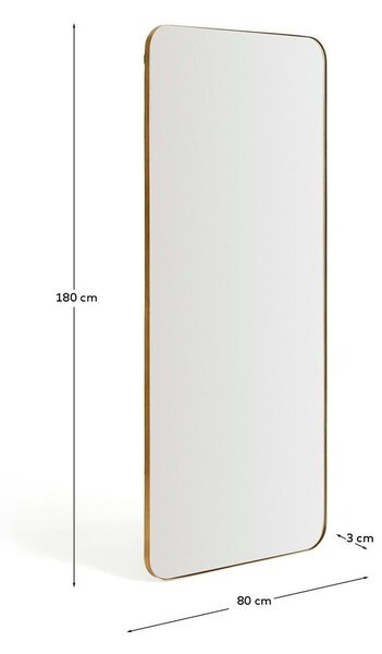 Nástenné zrkadlo 80x180 cm Marco – Kave Home