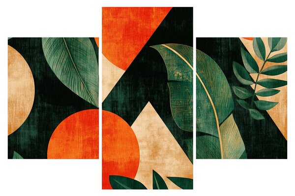 Obraz - Geometrické prírodné motívy II. (90x60 cm)