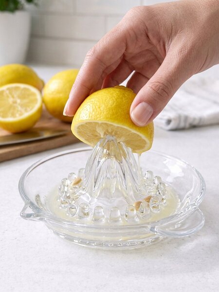 Sinsay - Sklenený odšťavovač na citrusy - clear
