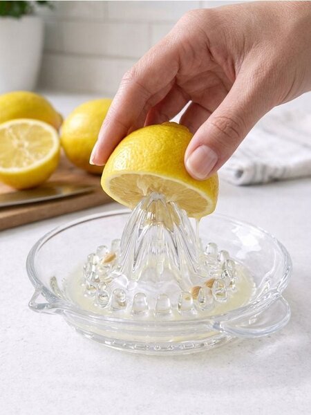 Sinsay - Sklenený odšťavovač na citrusy - clear