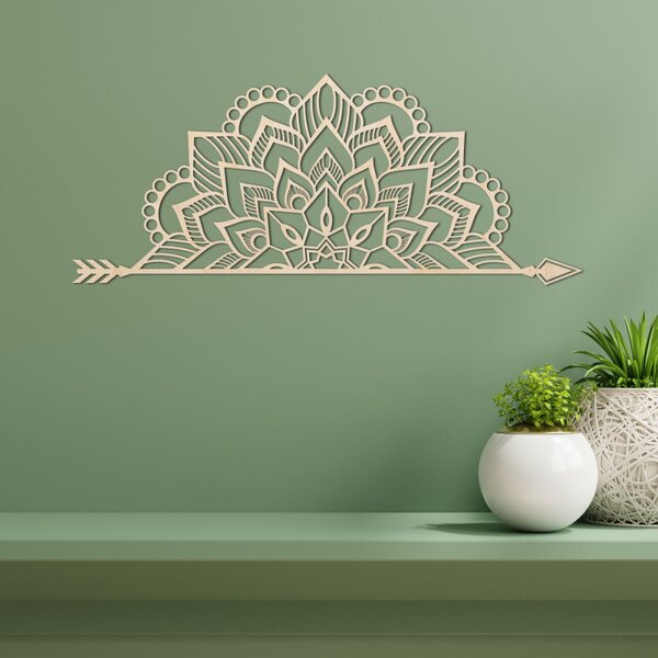 Drevená mandala na stenu – Elegantná dekorácia na strnu | SENTOP PR0492