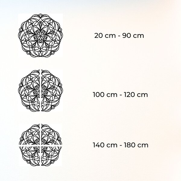 Elegantná drevená dekorácia na stenu mandala Mollis | SENTOP HDF0250