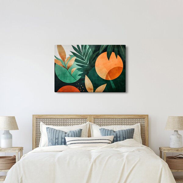 Obraz - Geometrické prírodné motívy (90x60 cm)