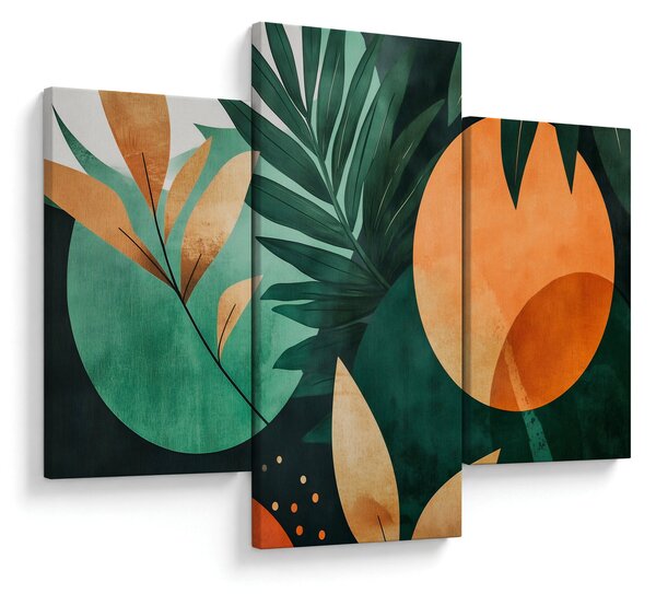 Obraz - Geometrické prírodné motívy (90x60 cm)