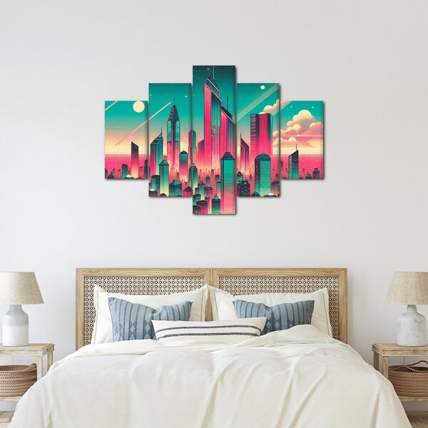 Obraz – Veľkomesto v pop-art štýle (150x105 cm)