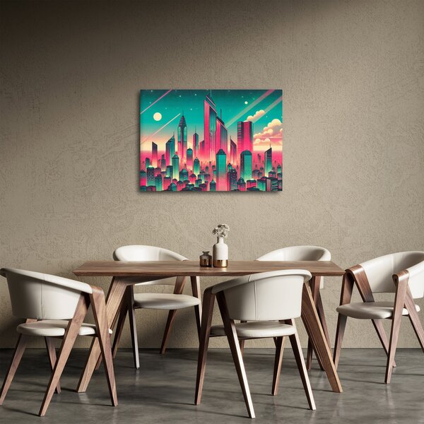 Obraz – Veľkomesto v pop-art štýle (70x50 cm)