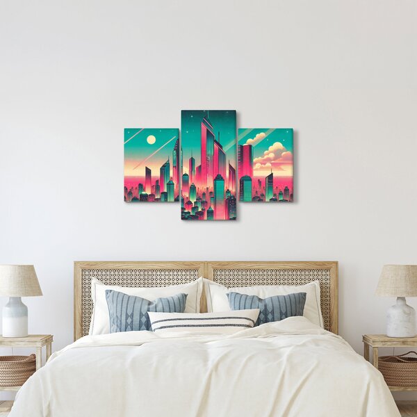 Obraz – Veľkomesto v pop-art štýle (90x60 cm)