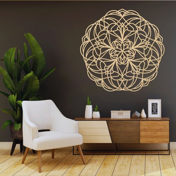 Elegantná drevená mandala – Štýlová nástenná dekorácia | SENTOP PR0250
