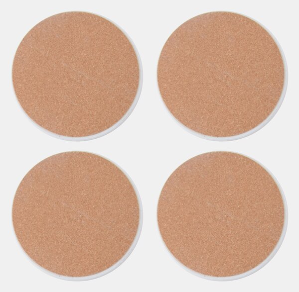 Sinsay - Podložky pod poháre s mramorovým vzorom 4 pack - oceľovo zelená