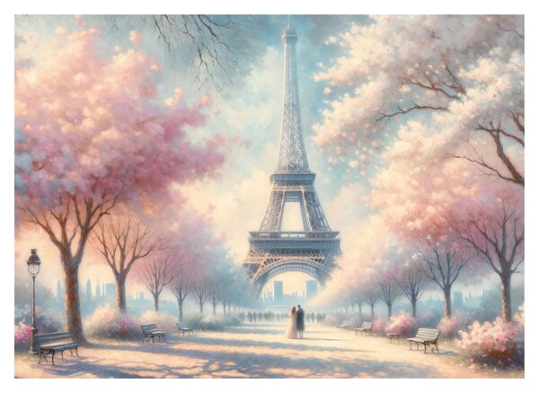 Obraz – Jar v Paríži (70x50 cm)