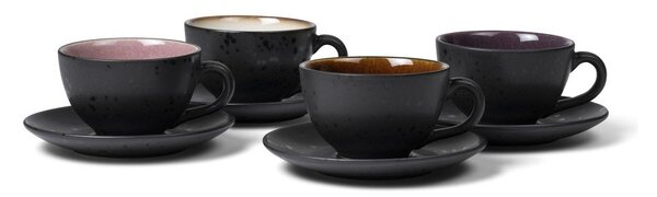 Čierne keramické šálky v súprave 4 ks 240 ml Gastro Black/Mix – Bitz