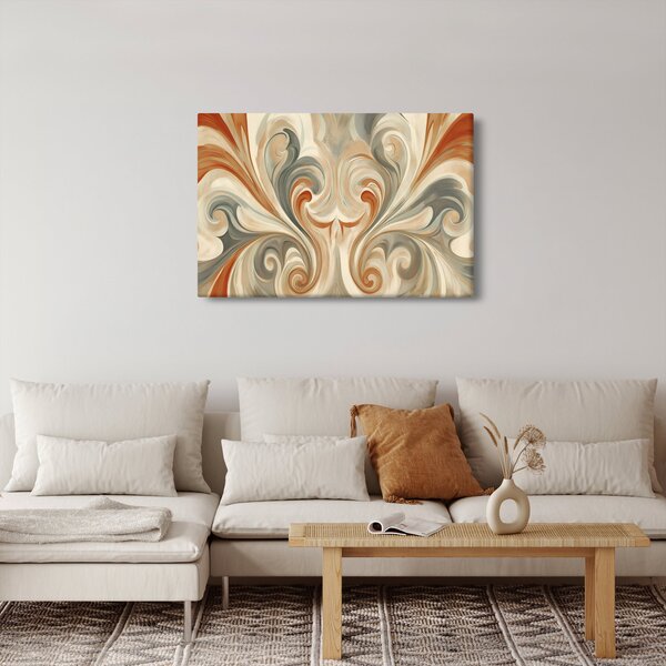 Obraz - Vír v zemitých farbách (90x60 cm)