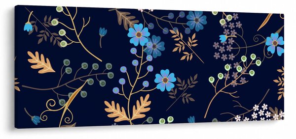 Obraz - Jesenné kvety (120x50 cm)