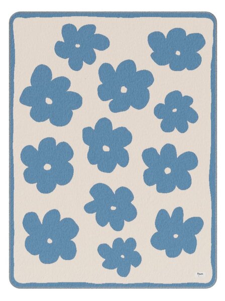 MUZZA Deka flo 200 x 150 cm modrá
