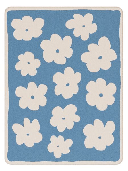 MUZZA Deka flo 200 x 150 cm modrá
