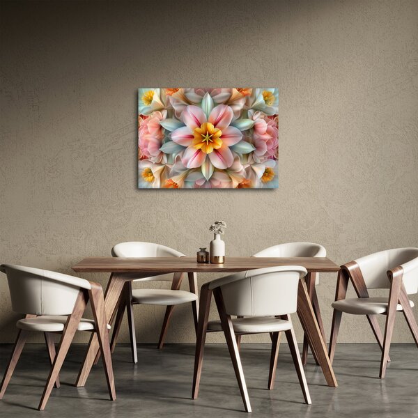 Obraz - Kaleidoskopický kvet (70x50 cm)